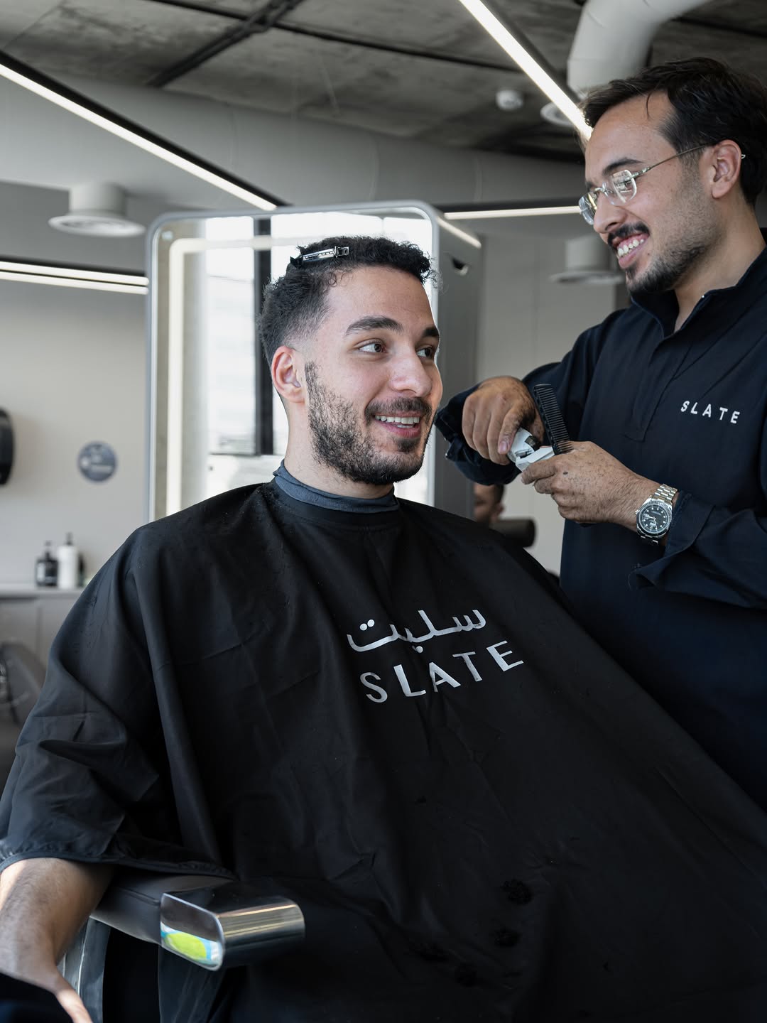 A guest during a cut at SLATE